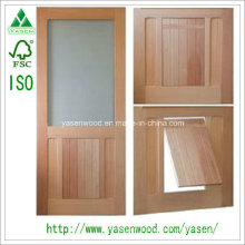 Good New Design Oak Solid Wooden Door